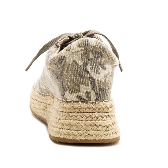 Camo Jute Platform Sneakers - Picture 3 of 4